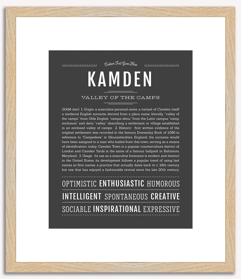 Kamden | Name Art Print