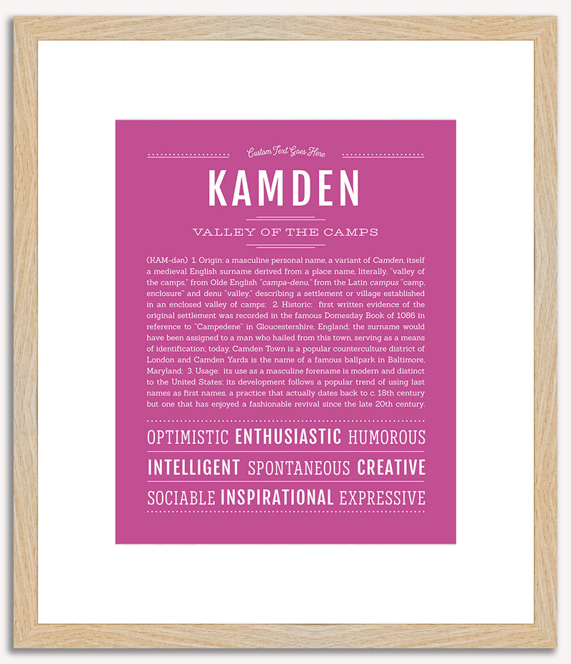 Kamden | Name Art Print