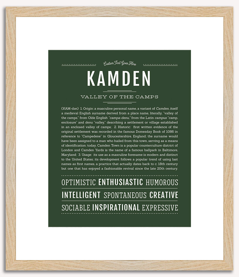 Kamden | Name Art Print