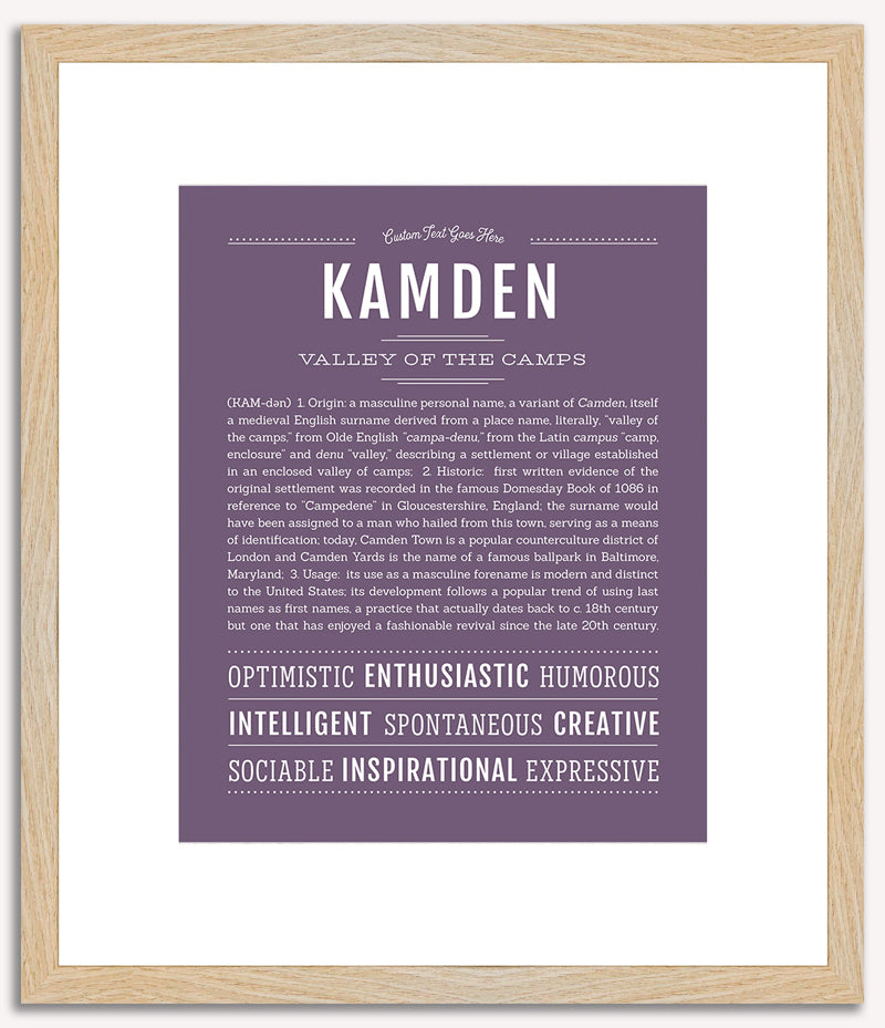 Kamden | Name Art Print