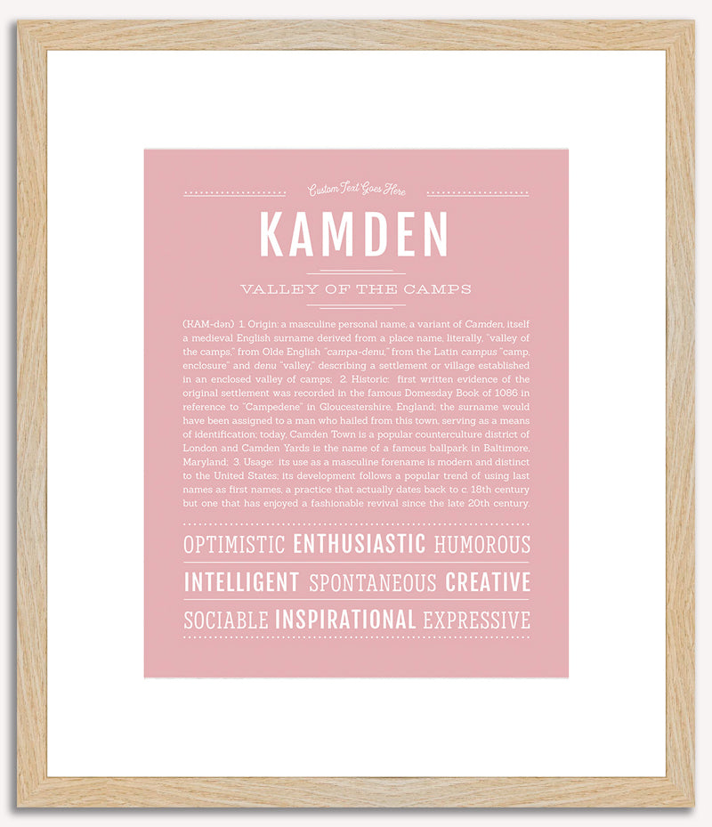 Kamden | Name Art Print