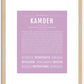 Kamden | Name Art Print