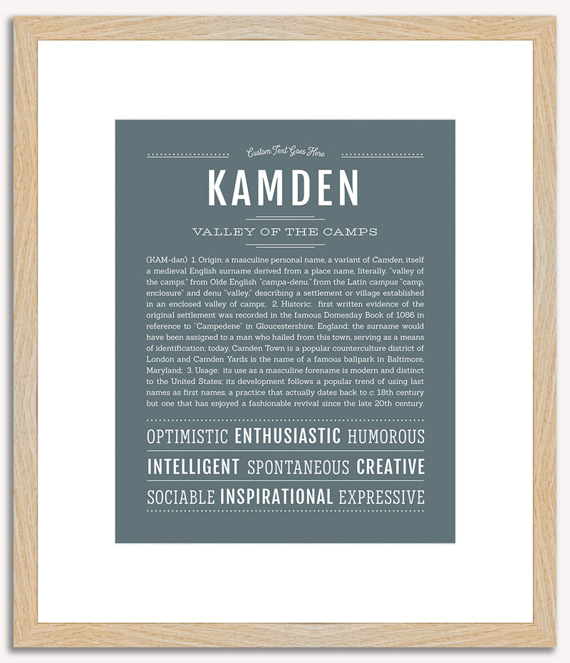 Kamden | Name Art Print