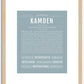 Kamden | Name Art Print