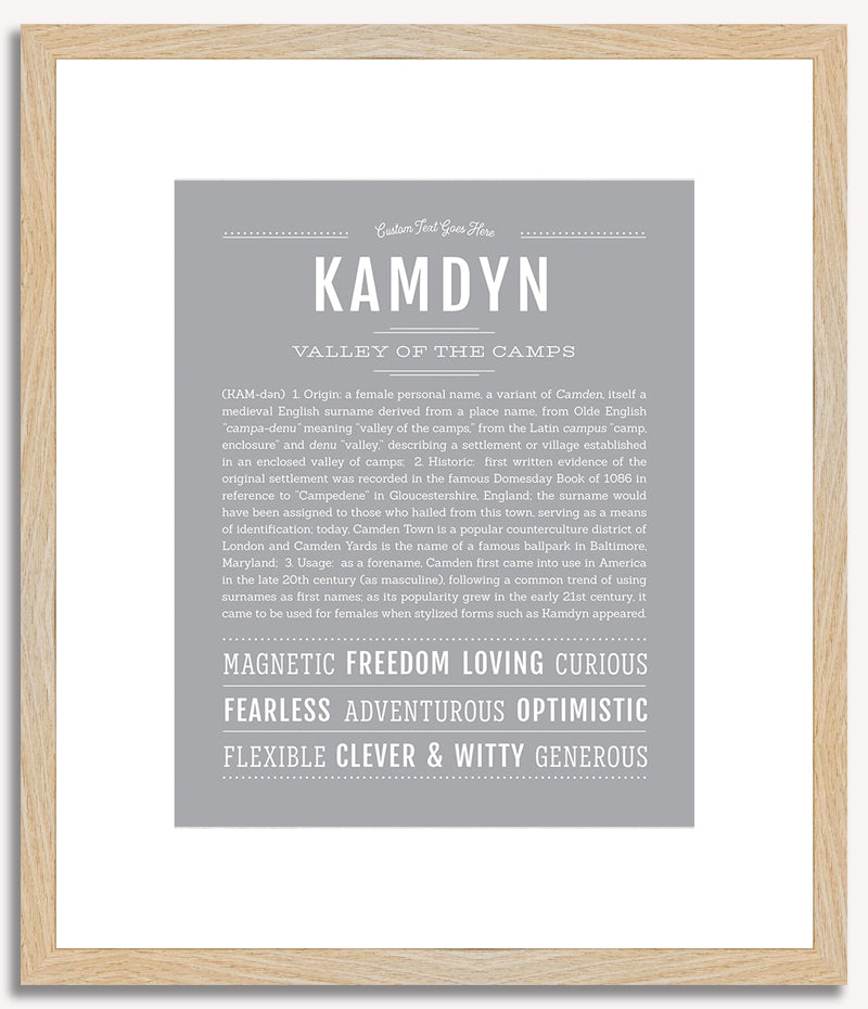 Kamdyn (male) | Name Art Print