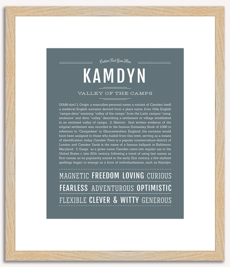 Kamdyn (male) | Name Art Print