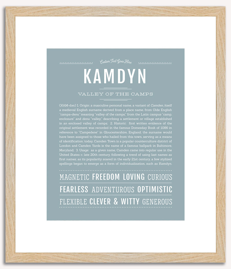 Kamdyn (male) | Name Art Print