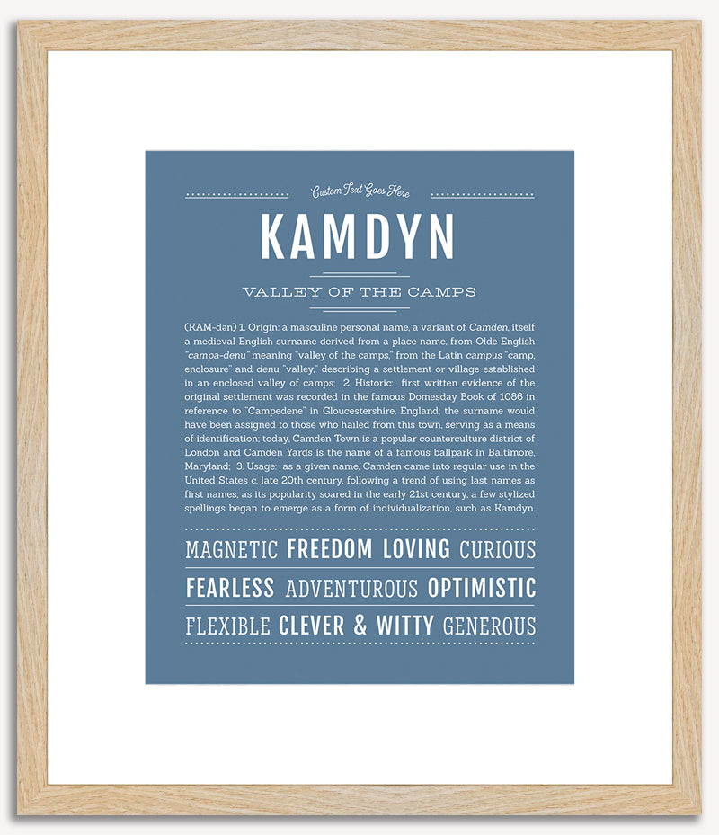 Kamdyn (male) | Name Art Print