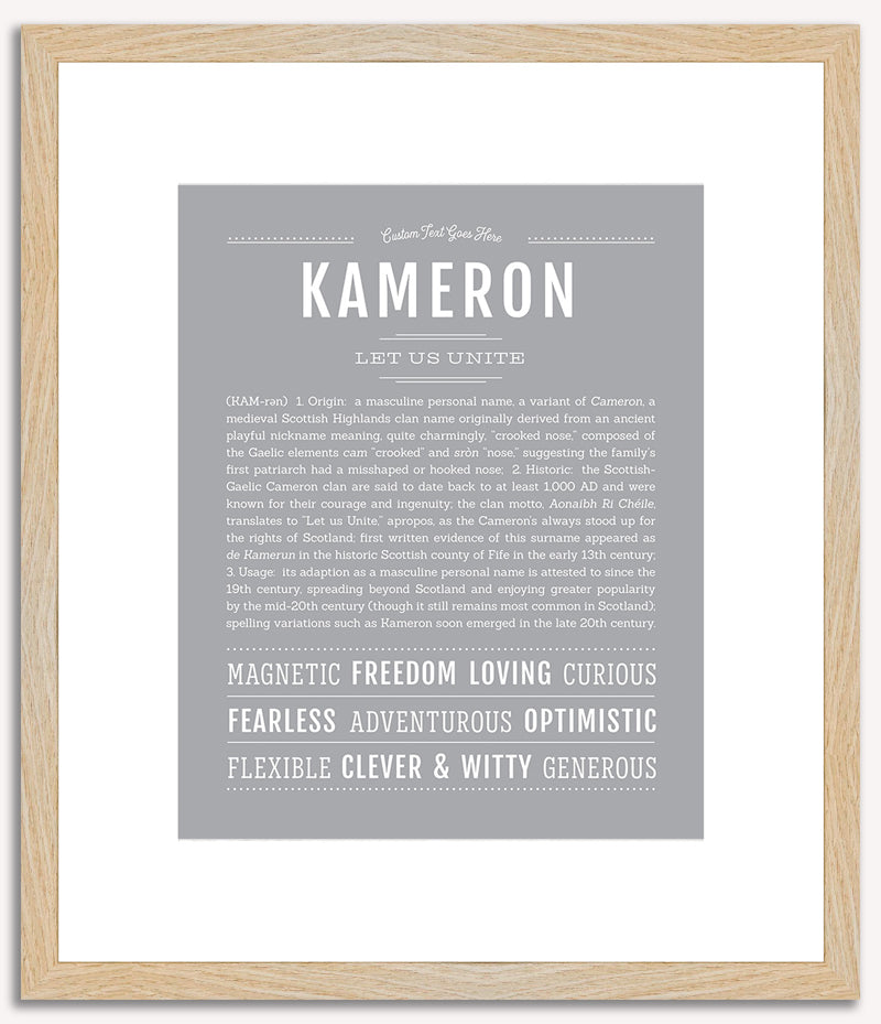 Kameron | Name Art Print