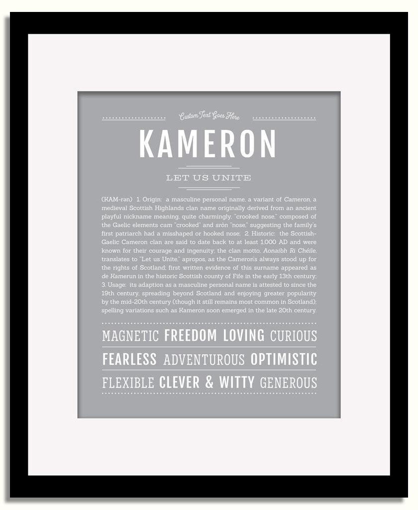 Frame Options | Sage | Black Frame, Matted