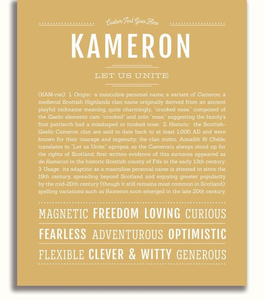 Frame Options | Matte Gold | No Frame