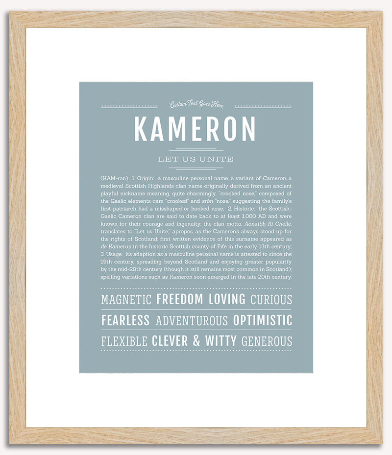 Kameron | Name Art Print