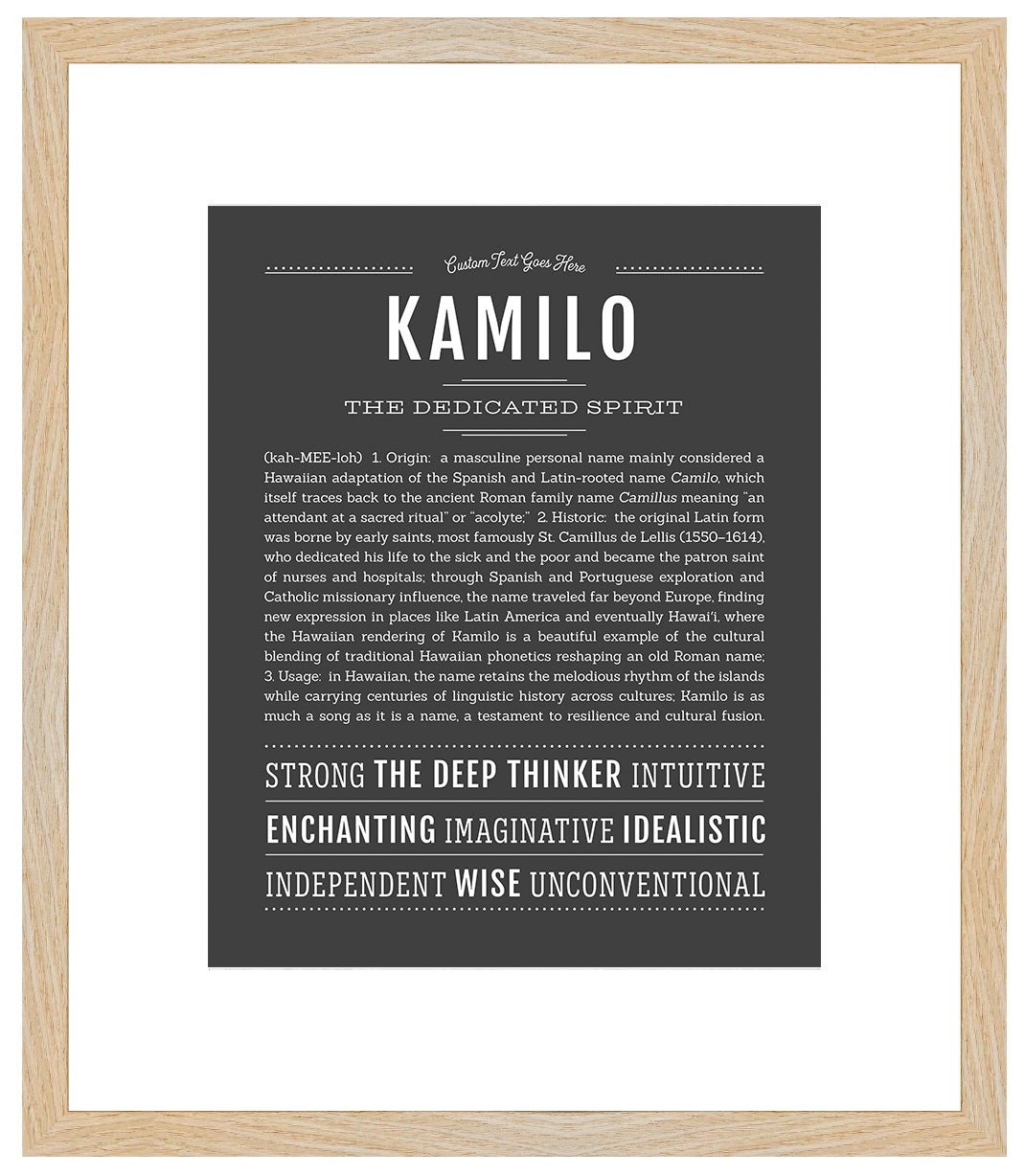 Frame Options | Charcoal Gray | Maple Frame, Matted