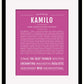 Frame Options | Dark Pink | Black Frame, Matted