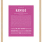 Frame Options | Dark Pink | Maple Frame, Matted