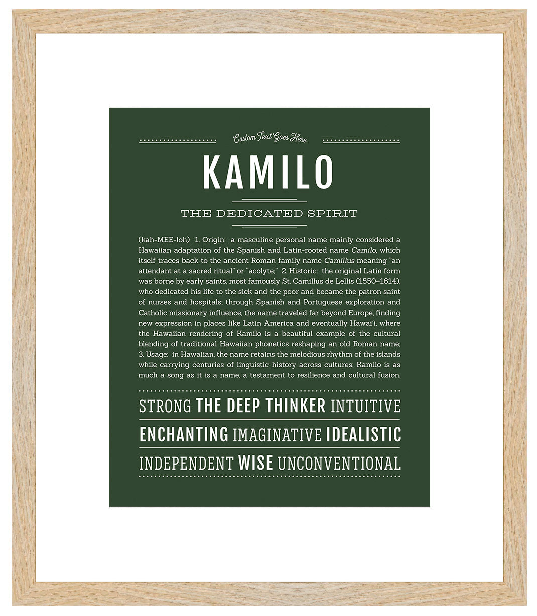 Frame Options | Deep Forest | Maple Frame, Matted