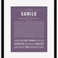 Frame Options | Deep Purple | Black Frame, Matted