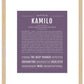 Frame Options | Deep Purple | Maple Frame, Matted