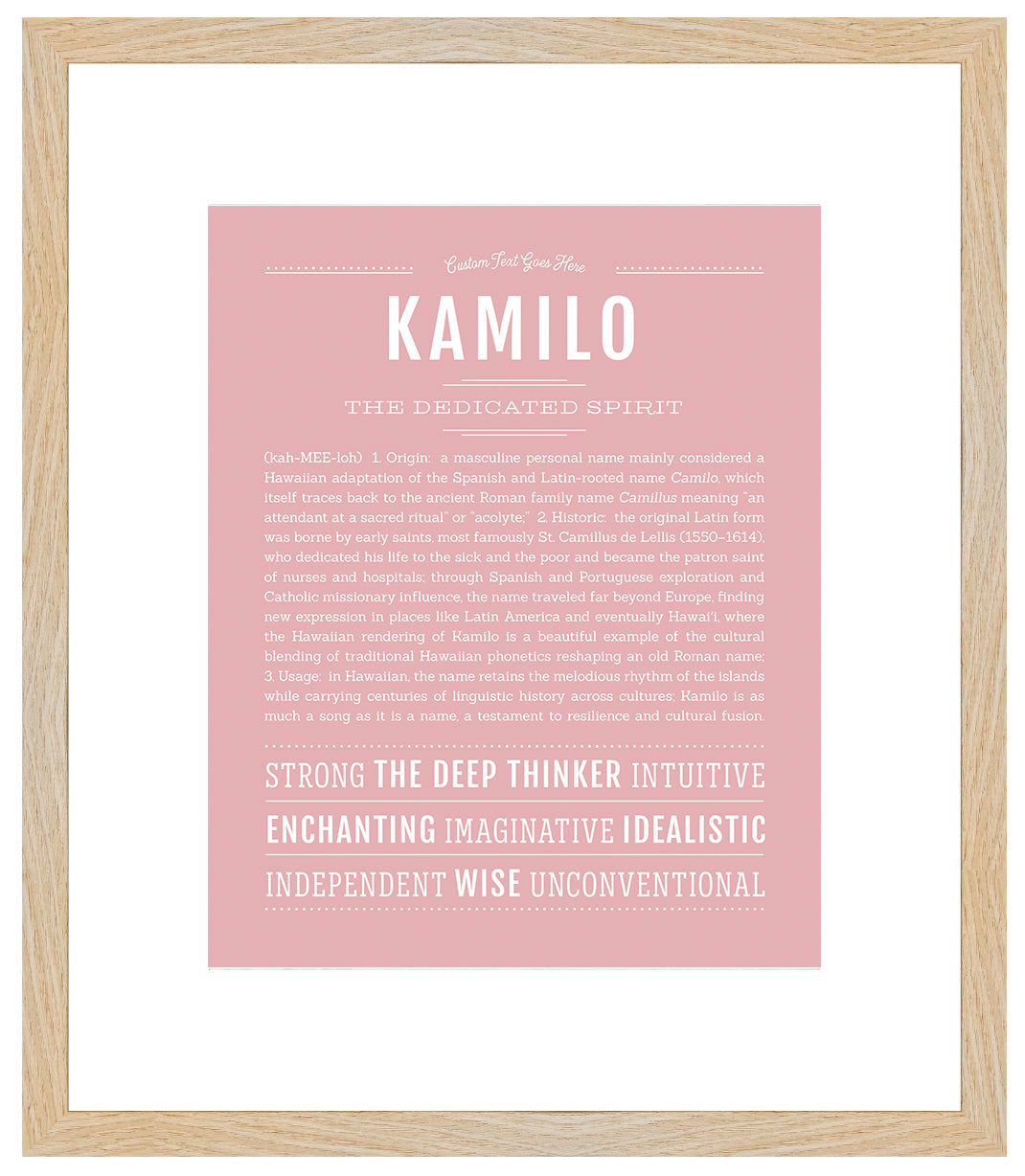 Frame Options | Dusty Rose | Maple Frame, Matted