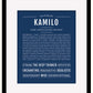 Frame Options | Midnight Blue | Black Frame, Matted