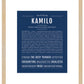 Frame Options | Midnight Blue | Maple Frame, Matted