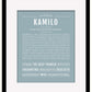 Frame Options | Powder Blue | Black Frame, Matted