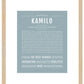 Frame Options | Powder Blue | Maple Frame, Matted