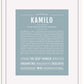 Frame Options | Powder Blue | White Frame, Matted