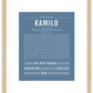 Frame Options | Steele Blue | Maple Frame, Matted