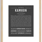 Kamron | Name Art Print