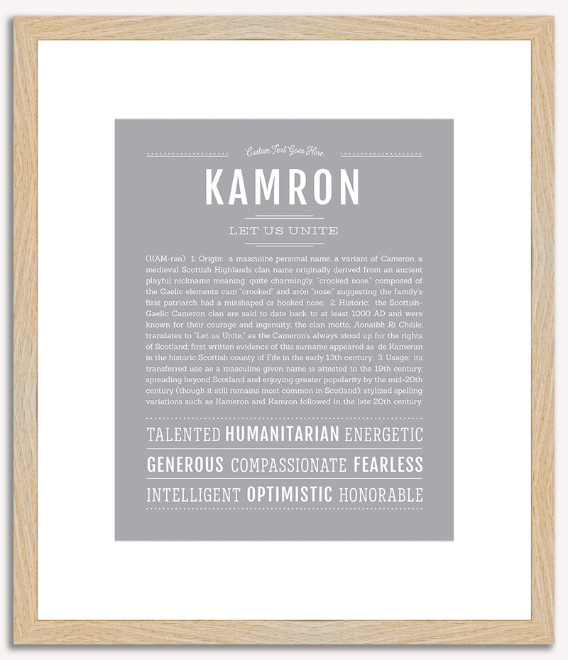 Kamron | Name Art Print