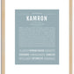 Kamron | Name Art Print