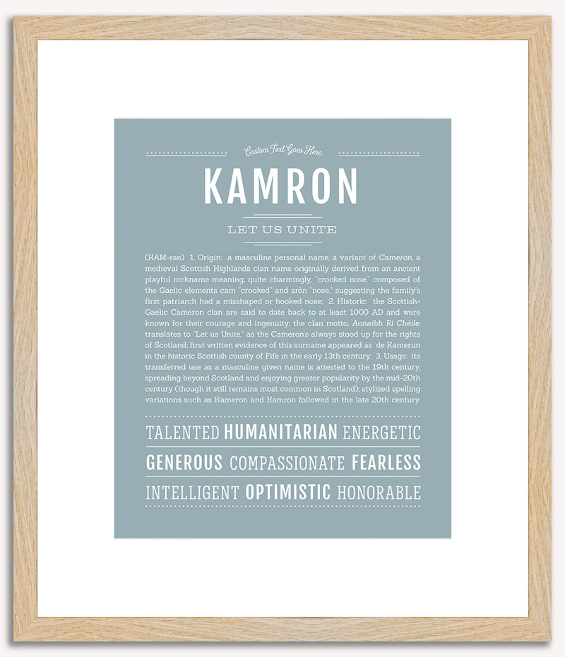 Kamron | Name Art Print