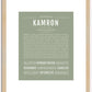 Kamron | Name Art Print