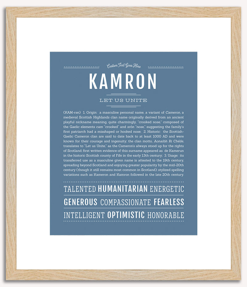 Kamron | Name Art Print