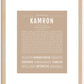 Kamron | Name Art Print