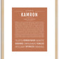 Kamron | Name Art Print