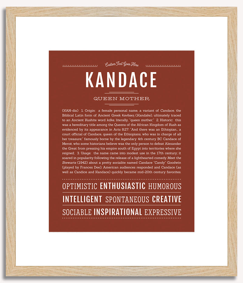 Kandace | Name Art Print