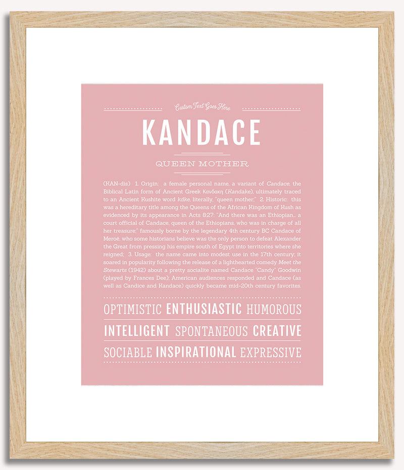 Kandace | Name Art Print