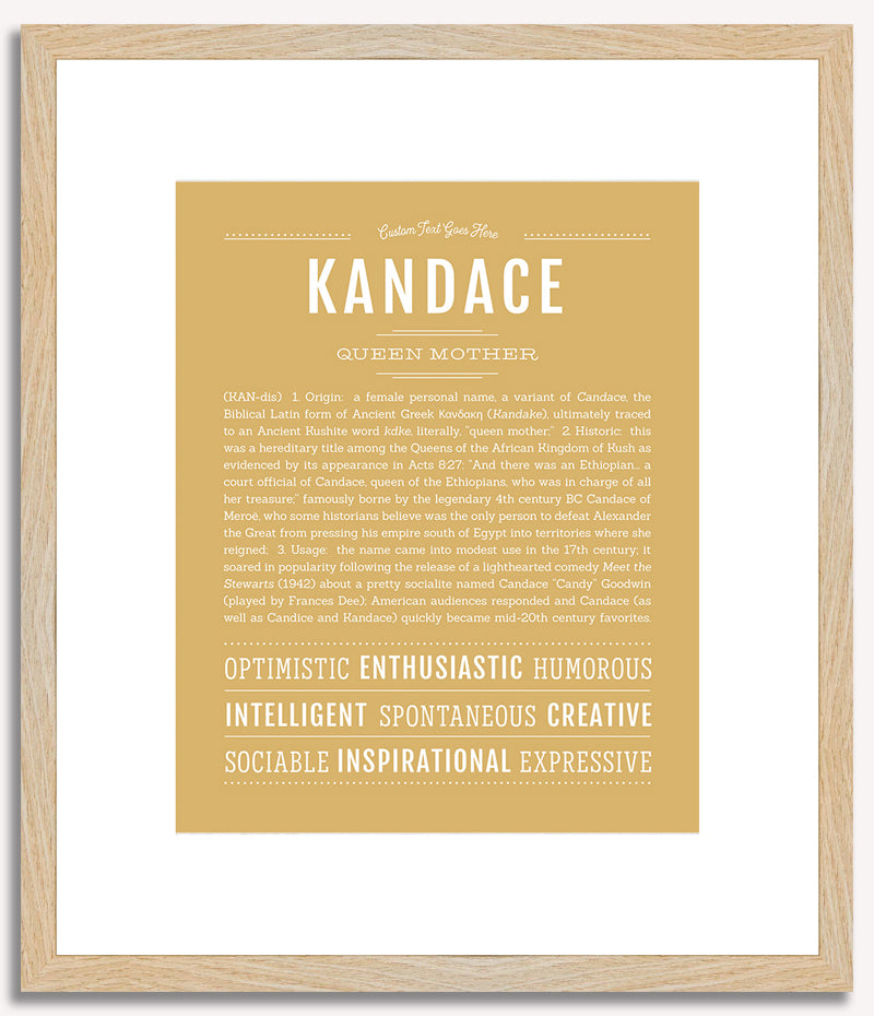 Kandace | Name Art Print