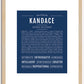 Kandace | Name Art Print