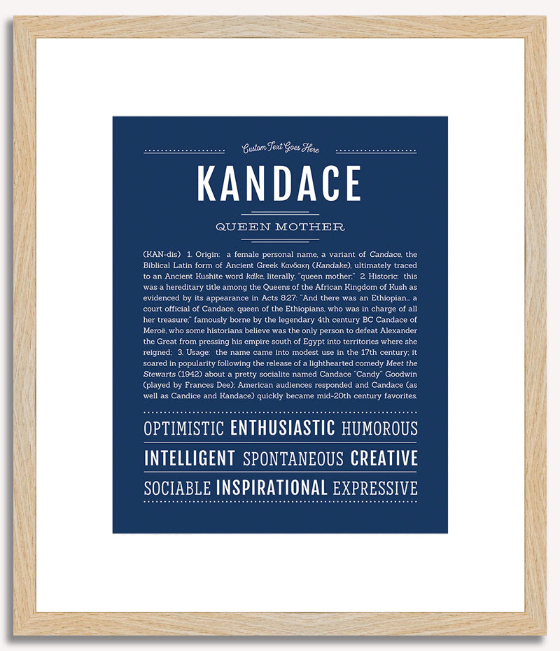 Kandace | Name Art Print