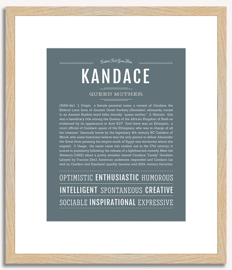 Kandace | Name Art Print