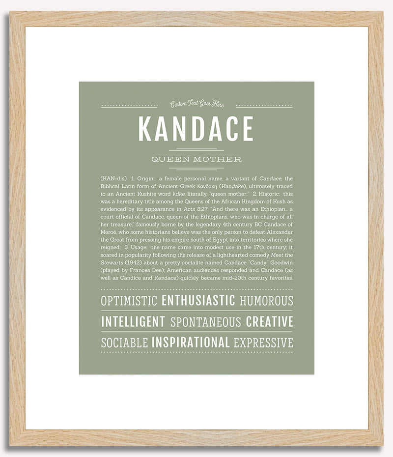 Kandace | Name Art Print