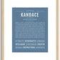 Kandace | Name Art Print