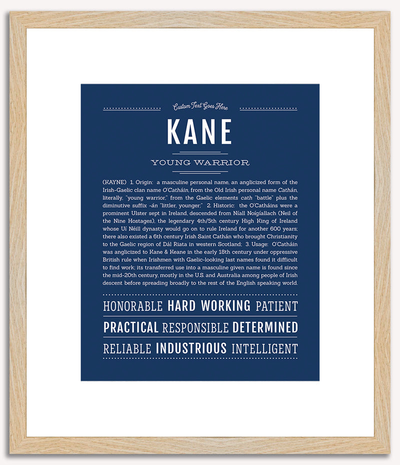 Kane | Name Art Print