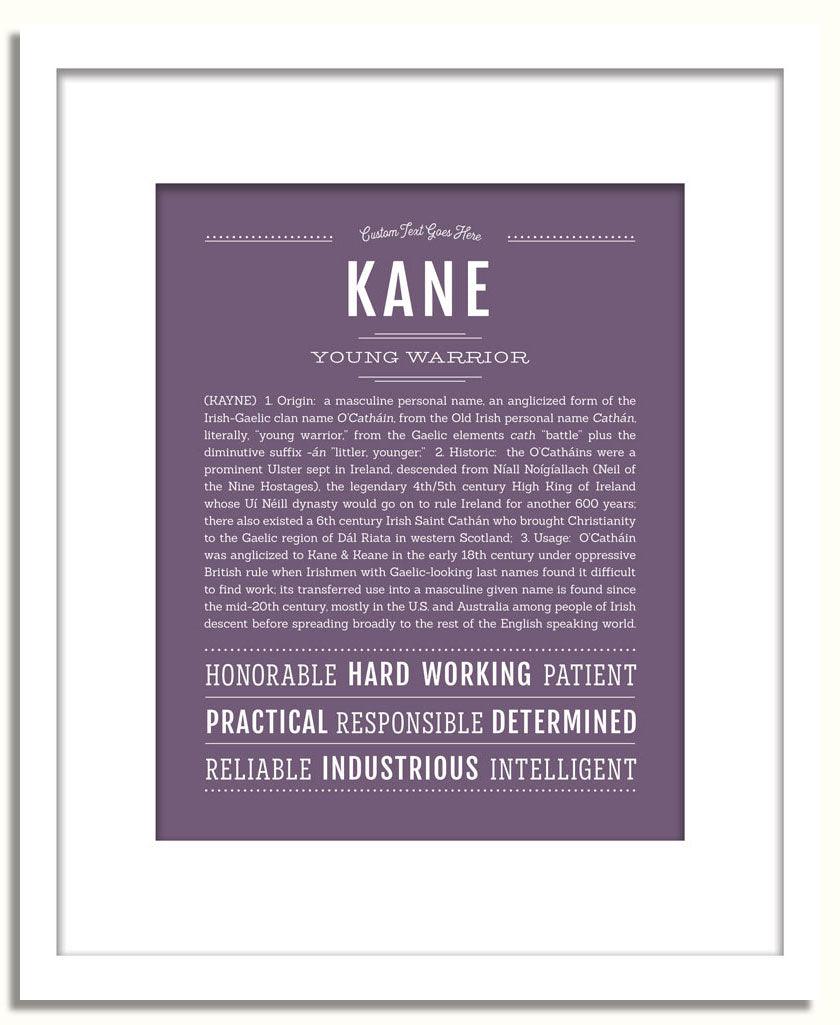 Frame Options | Deep Purple | White Frame, Matted