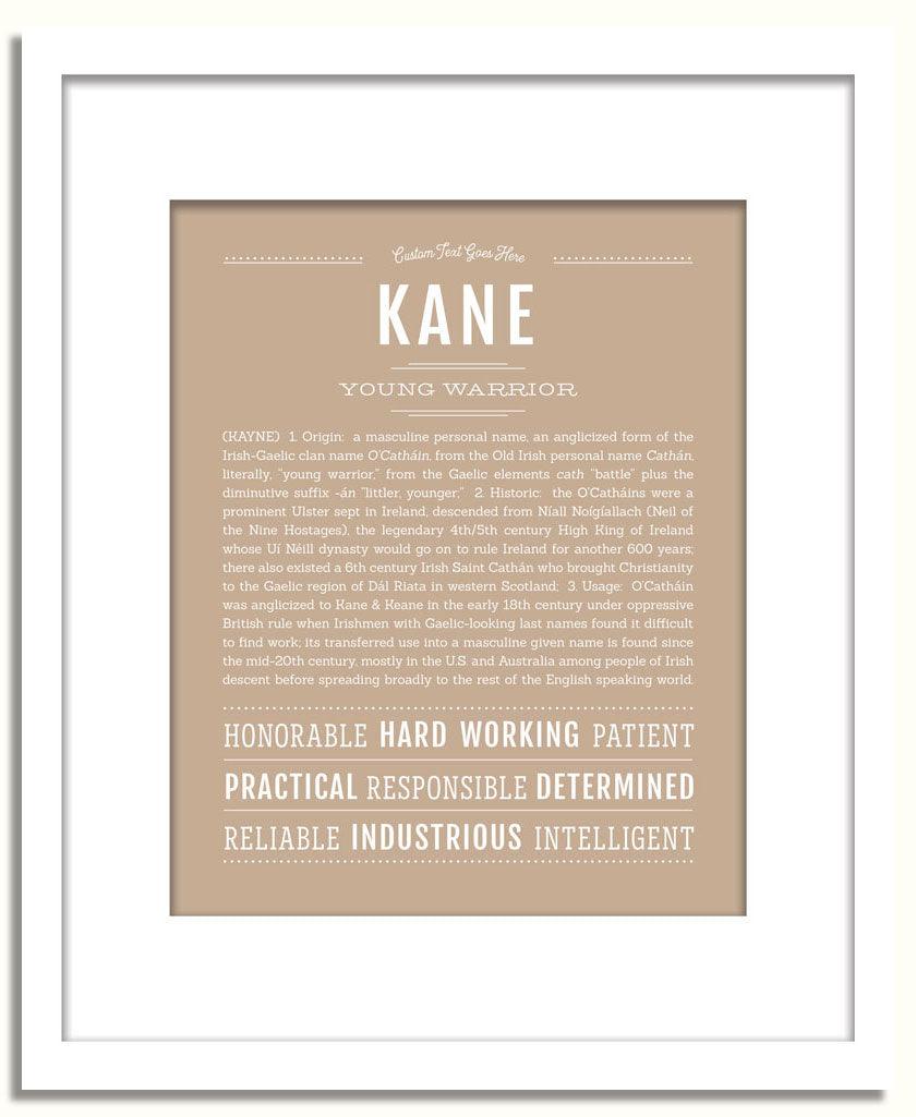 Frame Options | Tan | White Frame, Matted