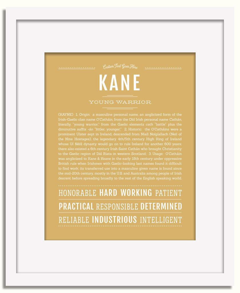 Frame Options | Matte Gold | White Frame, Matted