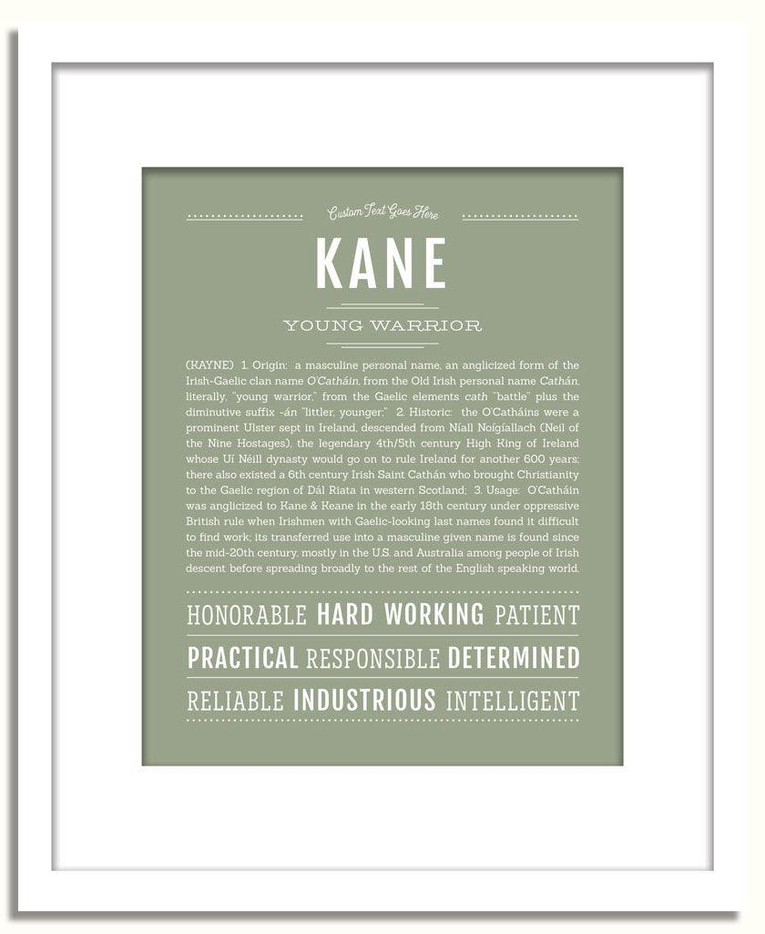 Frame Options | Sage | White Frame, Matted